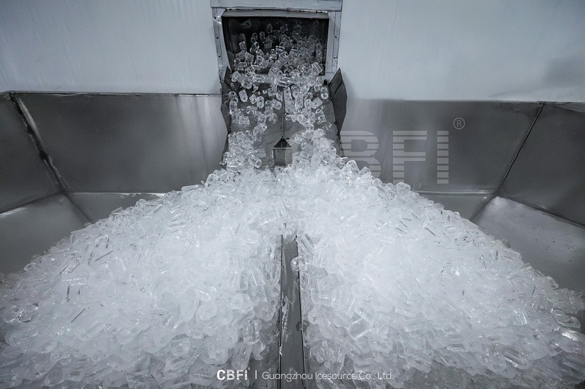 Tube Ice Output from CBFI 45 Ton Machine